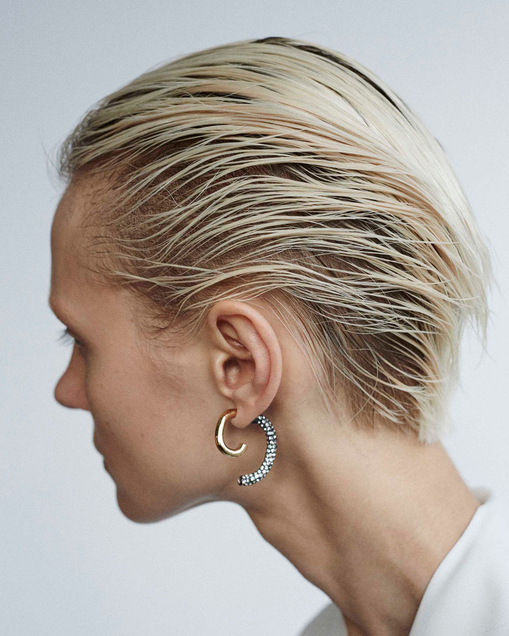 Luna Pave Earrings Gold