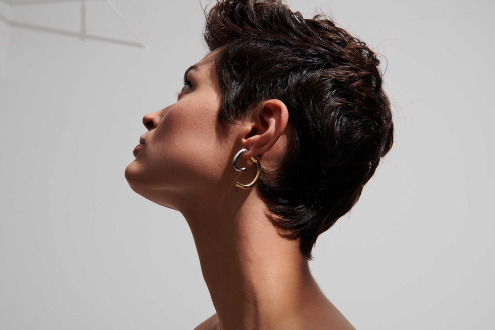Luna Earring Two Tone