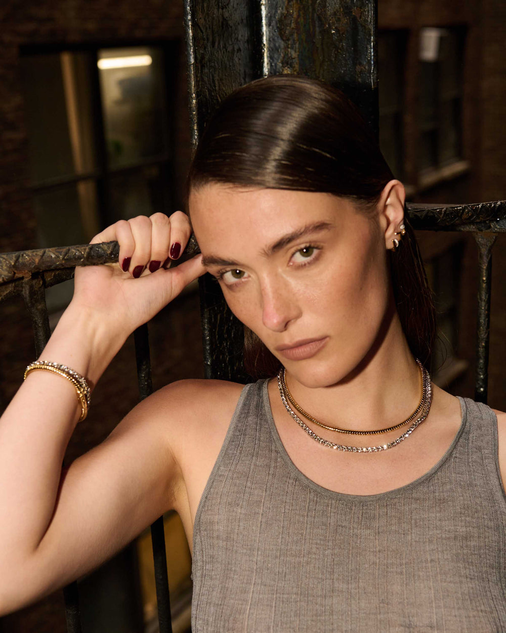 Ivy Duo Tennis Necklace