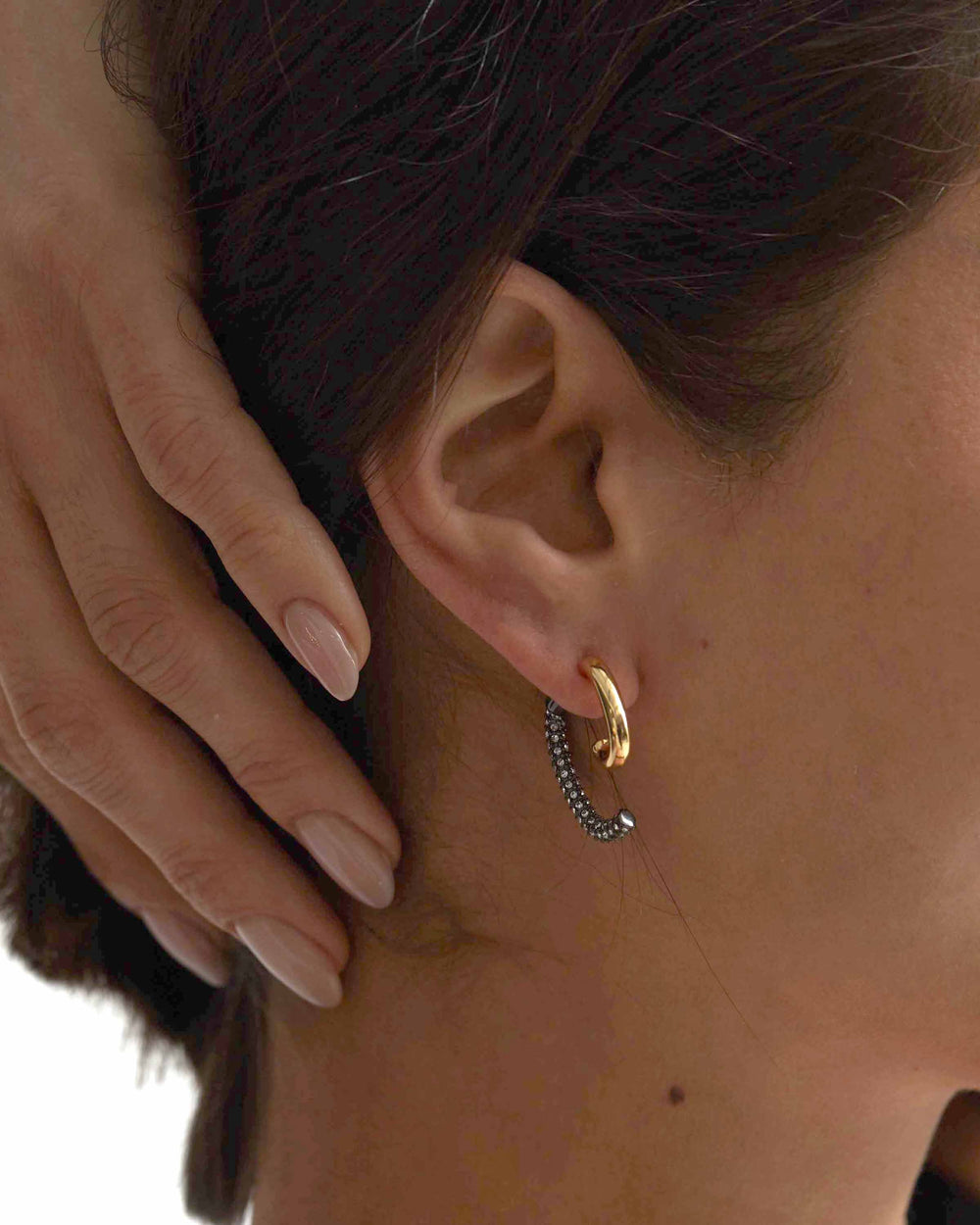 Luna Mini Pave Earrings