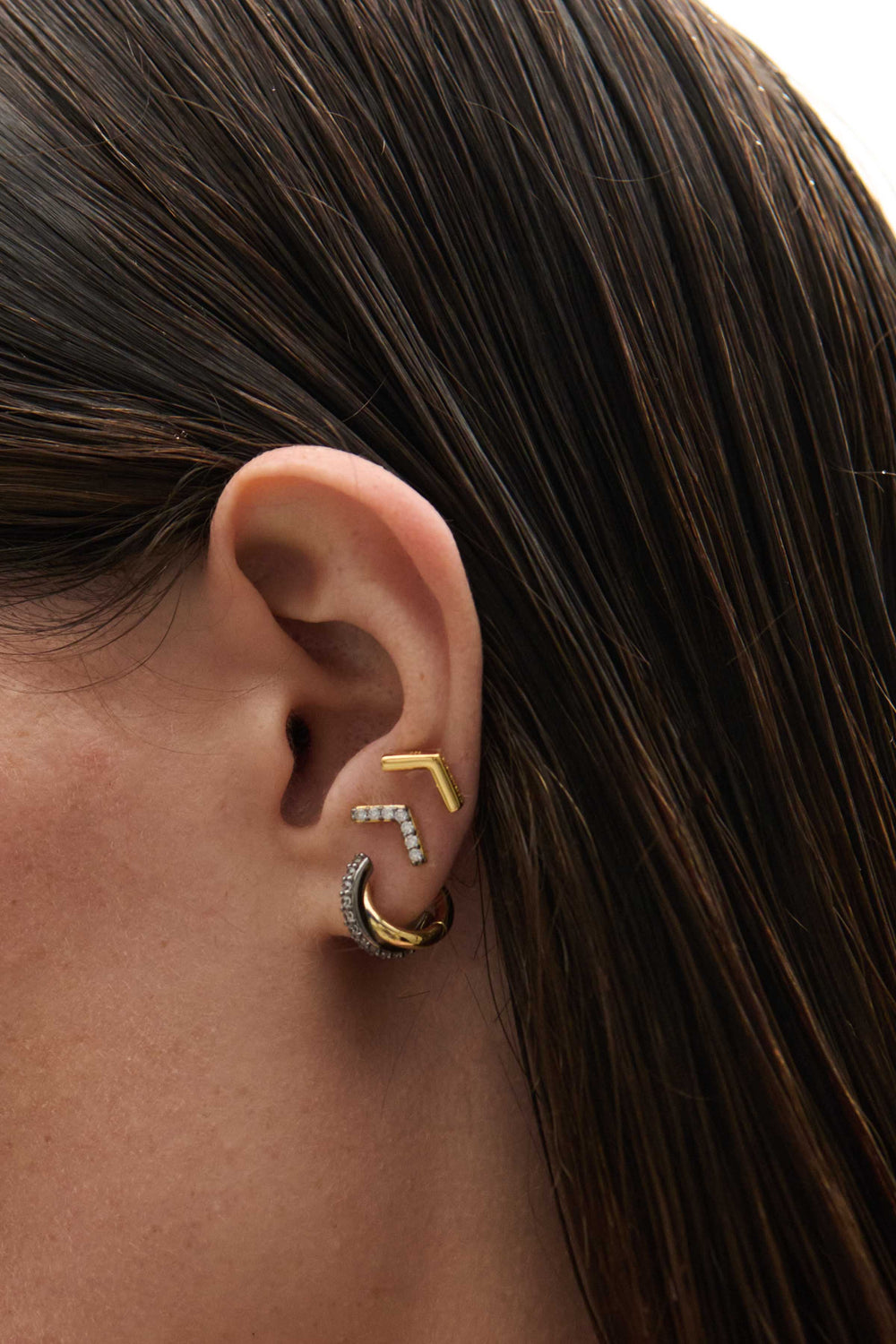 Campbell Pave Stud Earring