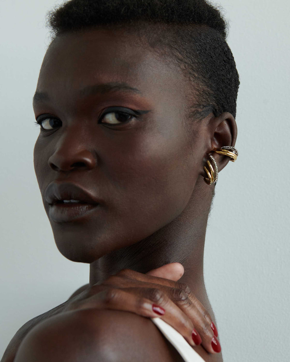 Whitley Crawler Earring Cuff Set